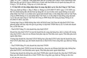 Công văn  3175/TCT-HT  thuế khấu trừ tại nguồn