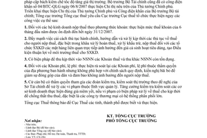 Công văn 3244/TCT-CS Biện pháp bình ổn giá cả