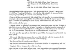 Công văn  10747/BTC-TCHQ  xử lý miễn thuế nhập khẩu cho nguyên liệu, máy móc nhập khẩu theo hợp đồng gia công, sản xuất xuất khẩu bị cháy