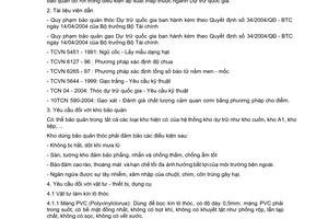 Tiêu chuẩn ngành TCN 12: 2007 về thóc đổ rời trong điều kiện áp suất thấp – Quy phạm bảo quản dự trữ quốc gia do Bộ Tài chính ban hành