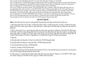 Quyết định 1433/2007/QĐ-UBND mức thu lệ phí cấp giấy phép xây dựng