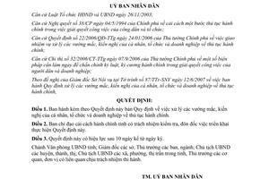 Quyết định 47/2007/QĐ-UBND xử lý vướng mắc cá nhân doanh nghiệp về thủ tục hành chính Vĩnh Phúc
