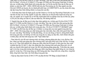 Chỉ thị 36/2007/CT-UBND thực hiện nhiệm vụ năm học 2007-2008 Quảng Nam