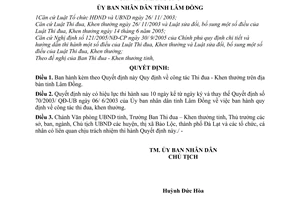 Quyết định 24/2007/QĐ-UBND công tác Thi đua Khen thưởng
