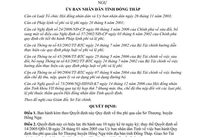 Quyết định 42/2007/QĐ-UBND Quy định thu phí qua cầu Sở Thượng