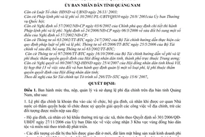 Quyết định 27/2007/QĐ-UBND mức thu, nộp, quản lý sử dụng lệ phí địa chính