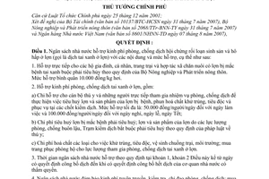 Quyết định 1037/QĐ-TTg hỗ trợ kinh phí phòng chống dịch tai xanh ở lợn