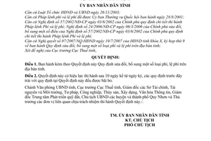 Quyết định 24/2007/QĐ-UBND sửa đổi phí, lệ phí trên địa bàn tỉnh