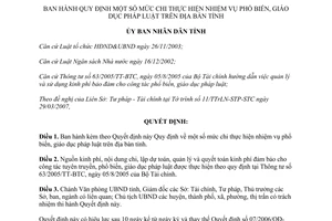 Quyết định 27/2007/QĐ- UBND mức chi thực hiện phổ biến giáo dục pháp luật Đắk Lắk