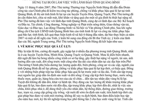 Thông báo 155/TB-VPCP kết luận Phó Thủ tướng Chính phủ Nguyễn Sinh Hùng làm việc lãnh đạo tỉnh Quảng Bình