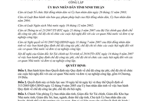 Quyết định 209/2007/QĐ-UBND Quy định chế độ công tác phí chi tổ chức hội nghị