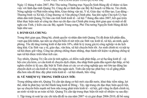 Thông báo 156/TB-VPCP kết luận Phó Thủ tướng Nguyễn Sinh Hùng làm việc lãnh đạo tỉnh Quảng Trị