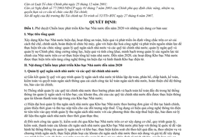 Quyết định 138/2007/QĐ-TTg phê duyệt Chiến lược phát triển Kho bạc Nhà nước đến năm 2020