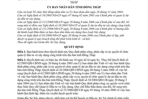 Quyết định 47/2007/QĐ-UBND phân công, phân cấp ủy quyền tổ chức quản lý đầu tư xây dựng công trình