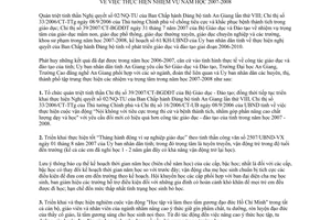 Chỉ thị 20/2007/CT-UBND thực hiện nhiệm vụ năm học 2007-2008 An Giang