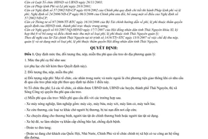 Quyết định 1668/2007/QĐ-UBND  chế độ thu, nộp phí qua cầu treo