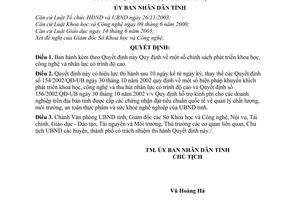 Quyết định 27/2007/QĐ-UBND chính sách phát triển khoa học, công nghệ  nhân lực có trình độ