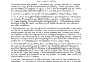 Chỉ thị 01/2007/CT-UBND thực hiện 32/2007/NQ-CP kiềm chế tai nạn giao thông Trà Vinh