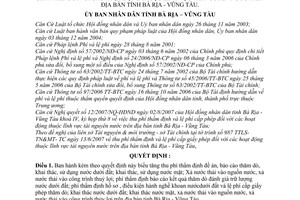 Quyết định 58/2007/QĐ-UBND mức thu, quản lý sử dụng phí thẩm định