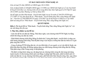Quyết định 3336/QĐ-UBND năm 2007 Phê duyệt đề án Phát thanh Truyền hình Nghệ An