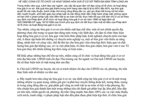 Chỉ thị 19/2007/CT-UBND tổ chức hoạt động hòa giải ở cơ sở Long An