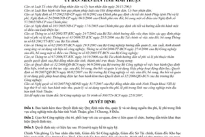 Quyết định 222/2007/QĐ-UBND  mức thu, quản lý và sử dụng nguồn thu phí