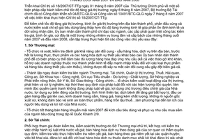 Chỉ thị 24/2007/CT-UBND biện pháp cấp bách kiềm chế tốc độ tăng giá thị trường tháng cuối năm 2007 đầu năm 2008