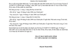 Quyết định 1262/QĐ-UBND năm 2007 đính chính Chỉ thị tổ chức lễ hội lễ kỷ niệm Bến Tre