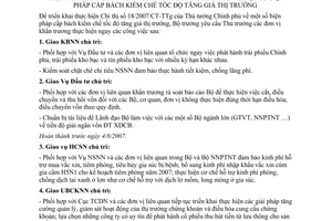 Thông báo 271/TB-BTC chỉ đạo Bộ trưởng triển khai Chỉ thị 18/2007/CT-TTg cấp bách kiềm chế tốc độ tăng giá thị trường