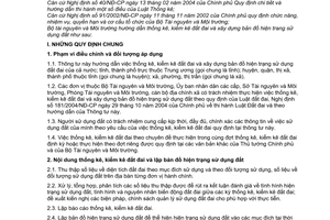 Thông tư 08/2007/TT-BTNMT hướng dẫn thực hiện thống kê kiểm kê đất đai xây dựng bản đồ hiện trạng sử dụng đất