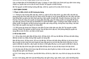 Thông tư 09/2007/TT-BTNMT hướng dẫn lập, chỉnh lý, quản lý hồ sơ địa chính