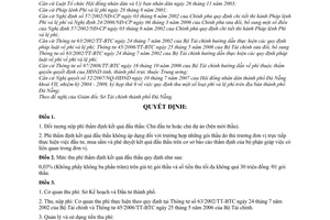 Quyết định 47/2007/QĐ-UBND mức thu quản lý sử dụng phí thẩm định