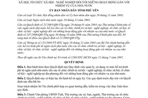 Quyết định 1366/2007/QĐ-UBND quản lý sử dụng mức hỗ trợ kinh phí từ ngân sách Phú Yên
