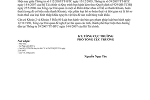 Công văn 5096/TCHQ-GSQL thủ tục thanh khoản  loại hình nhập sản xuất xuất khẩu