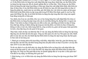 Công văn  5138/TCHQ-GSQL  xây dựng địa điểm kiểm tra hàng hóa tập trung