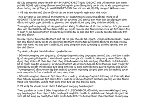 Công văn  1933/BXD-XL hướng dẫn thực hiện TT 02/2007/TT-BXD