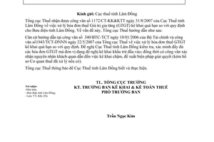 Công văn 3777/TCT-KK hóa đơn thuế GTGT kê khai quá hạn