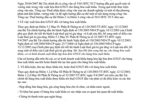 Công văn 3755/TCT-CS  lập hóa đơn ,khấu trừ, hoàn thuế GTGT hàng hóa xuất nhập khẩu