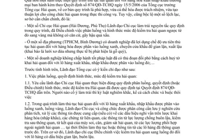 Công văn  5397/TCHQ-GSQL  chấn chỉnh quyết định phân luồng, hình thức, mức độ kiểm tra hải quan