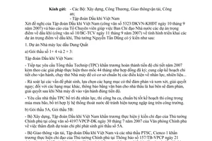 Công văn  5415/VPCP-DK  tình hình triển khai các dự án trọng điểm  dầu khí