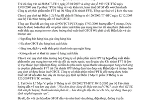 Công văn  3942/TCT-CS  khấu trừ, hoàn thuế GTGT