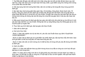 Công văn 10358/BGDĐT-GDTH hướng dẫn sử dụng Chuẩn nghề nghiệp giáo viên tiểu học