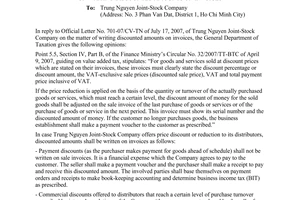Official Dispatch No. 3997/TCT-CS on writing discounted amounts on invoices
