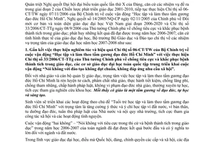 Chỉ thị 53/2007/CT-BGDĐT nhiệm vụ trọng tâm giáo dục đại học năm học 2007 – 2008