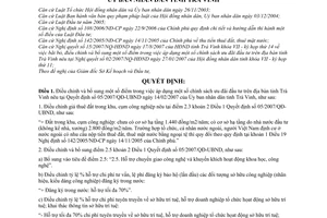 Quyết định 24/2007/QĐ-UBND điều chỉnh chính sách ưu đãi đầu tư