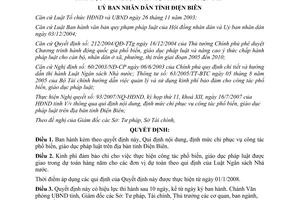 Quyết định 16/2007/QĐ-UBND chi phục vụ phổ biến giáo dục pháp luật Điện Biên