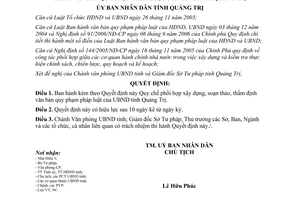 Quyết định 17/2007/QĐ-UBND Quy chế phối hợp xây dựng soạn thảo thẩm định văn bản