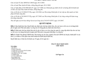 Quyết định 36/2007/QĐ-UBND định mức tiêu hao nhiên liệu cho xe ôtô con