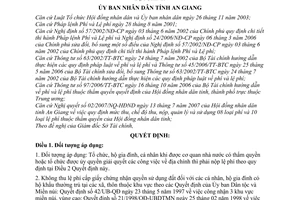Quyết định 50/2007/QĐ-UBND mức thu, chế độ thu, nộp, quản lý  sử dụng lệ phí địa chính