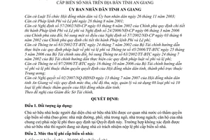 Quyết định 62/2007/QĐ-UBND mức thu, chế độ thu, nộp, quản lý sử dụng